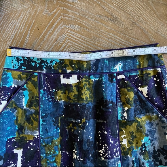EUC Anthropologie Tabitha Simons Liquid Acres Lined Pocket Pencil Skirt (4) - Picture 10 of 11